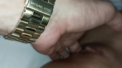 Picking up thin lady from mountain, eating and finger-tickling her before giving bone