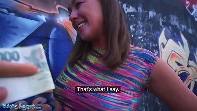 Public Agent Elisa Tiger fucked from the rear Below Highway