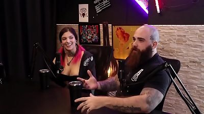 They were having romp and a gash showed up on his face - queen and iron