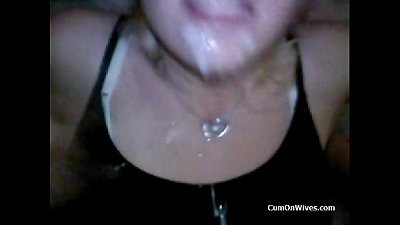 Various wives facial compilation