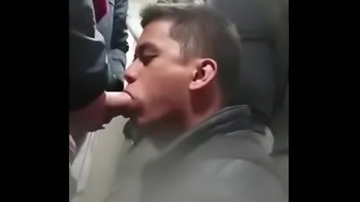 jizz in facehole in Public shower