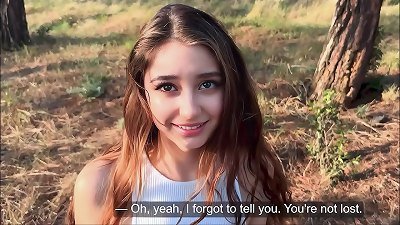 A WALK IN THE PARK completed IN fuck-a-thon WITH A STRANGER - She Thought She Was Lost And Got plowed