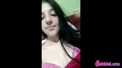 Feeh - beautiful female masturbating her hot cootchie and shrieking a lot