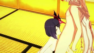 Genshin impact anime - Sara blowbjob and is fucked by Aether - asian asian hentai manga porn game porno
