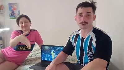 My soccer team lost, she won the bet and had to eat my manmeat