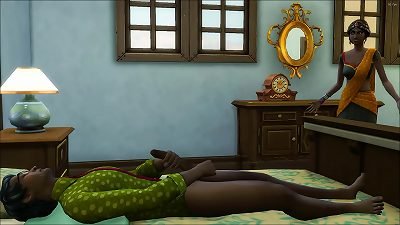 Indian stepmom catches her stepson jerking in his apartment before the check-up and helps him to get rid of tension so he can pass the exam