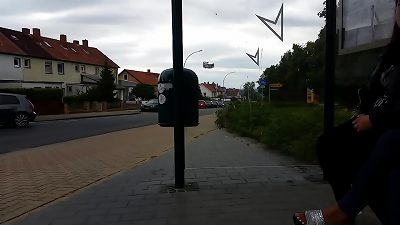 Dickflash at Bus Stop for duo teens #4/4