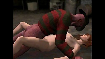 3d Animation: Nightmarish dream one