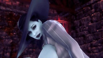 female Dimitrescu reverse Cowgirl | Resident Evil Village Parody