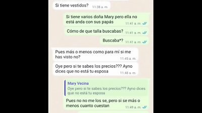 MRS. MARY GOT very mischievous AS A DOG AND I romped HER WHILE HER hubby WAS AWAY