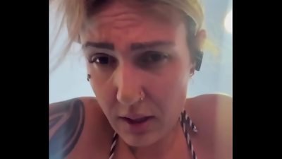 teaching in just a panty bathing suit at the gym on the beachfront. I got so wet that it ran down my gams like sea water!