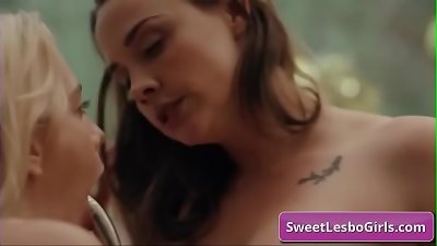 naughty large jug lesbo steaming stunners Chanel Preston, Kenna James slurping jiggly twat and licking that cunny for intense climaxes