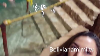 adventure at the cenote... finally the guide took me to a empty place and u let him touch my cooch  utter video on bolivianamimi.tv