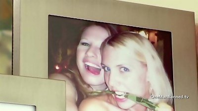 muddy Brits Clair and Sandie ass fucking and caboose duo throat