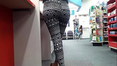 black milf At CVS Pharmacy in pantyhose
