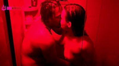 thick black man meat pounding huge butt teen in the shower of the redroom