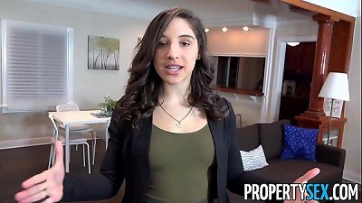 PropertySex - school student boinks torrid bootie real estate agent