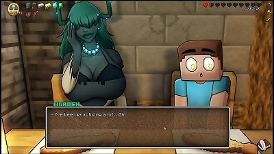 HornyCraft [Minecraft Parody manga porn game PornPlay ] Ep.20 the creeper chick massive hooters dump out of her bathing suit at the beach