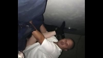 Nicole at the shop begging