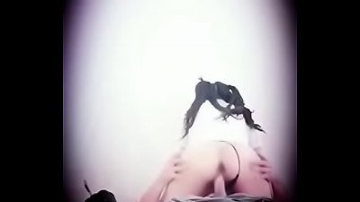 Spying On My Stepsister Behind Door, She Gets A weenie In Her apartment After School!