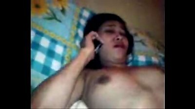 cuckold indonesian wife accept call from her husband