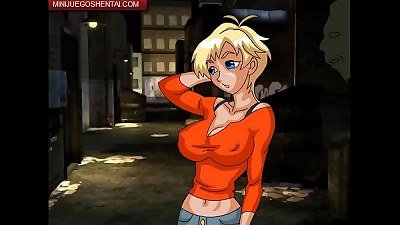 Back Alley call girl - hentai bi-atch forced in the culo