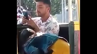 young delhi couple's oral fuckfest in a park