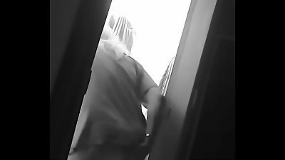 Spy cam caught my stepsis anal plowing a fake penis