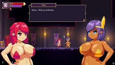 Scarlet Maiden [ hentai game PornPlay ] Ep.1 Starpon lesbo joy with insane goblin