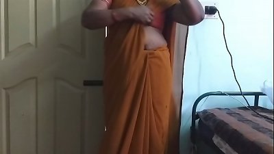 desi  indian kinky tamil telugu kannada malayalam hindi hotwife wife wearing saree vanitha displaying massive breasts and smooth-shaven vulva press firm globes press nip caressing pussy getting off
