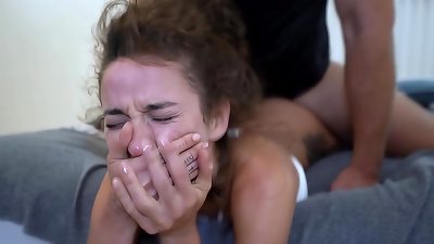 She screams And Shouts While jizzing Her Brains Out