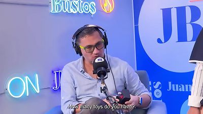 multiple climaxes of Evybubbles cosplay riding the sybian on Juan Bustos Podcast