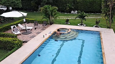 The party finishes with a pound in the pool. Part 2. Nobody notices what we do