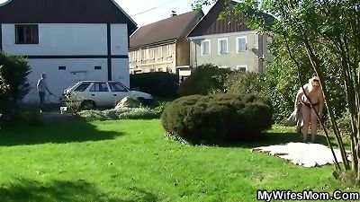 cheating outdoot intercourse with big-titted girlfriends mummy