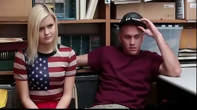 Shoplyfter - girlfriend poked By Sleazy Officer and boyfriend sees