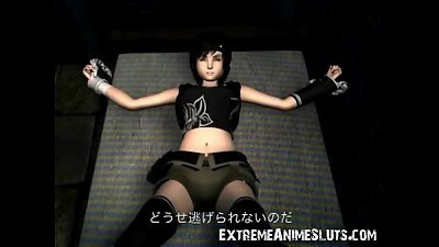 3d Ogre on trussed Up Girl!