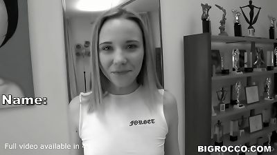 Hungarian nineteen years senior mega-slut Anna P sucking Rocco