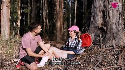 pov anal Tourist cracks his leg in the woods 100% inexperienced